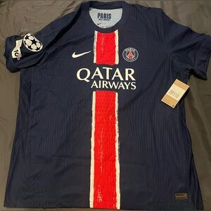 Nike Paris Saint-Germain Blue and Red Jersey